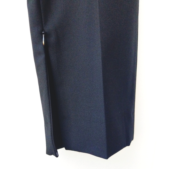 Zara black masculine trousers zip leg split pants - Picture 4 of 5